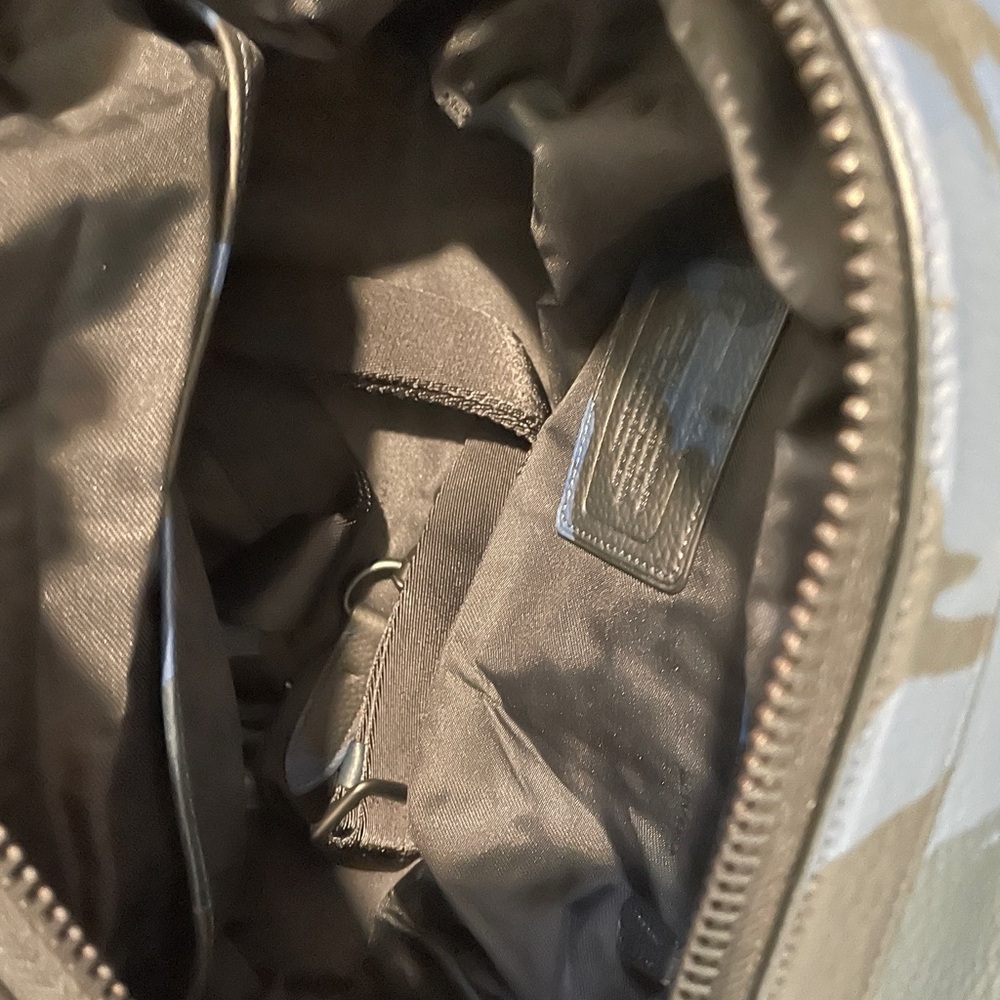 COACH Explorer CAMO Print LEATHER DUFFLE BAG - Picture 16 of 16